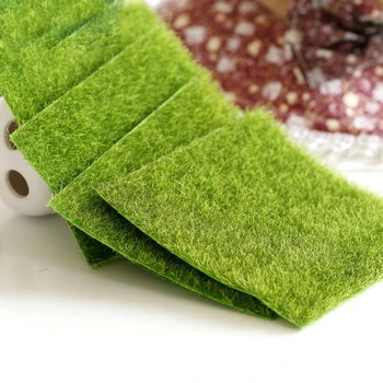 

Sckday 15/30cm Grass Mat Green Artificial Lawns Turf Carpets Fake Sod Garden Moss For courtyard rural Home Floor Wedding Decorat