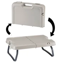 Computador rack de mesa dobrável portátil suporte para portátil com caixa de armazenamento plástico portátil mini mesa de viagem acampamento de armazenamento em casa mesas