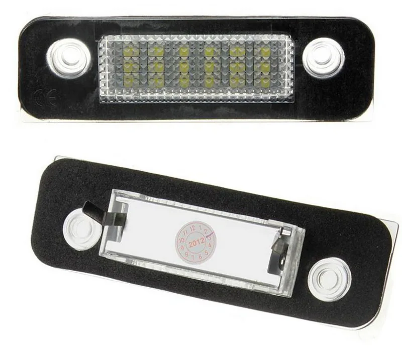 12V SMD светодиодный 12V для Ford Fusion для Ford Mondeo MK2 для Fiesta MK5 белый Количество 2 шт. номерной знак света лампы