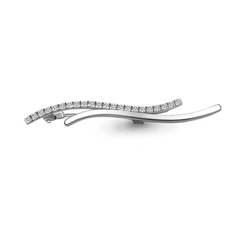 

Brooch AQUAMARINE with cubic, silver 925