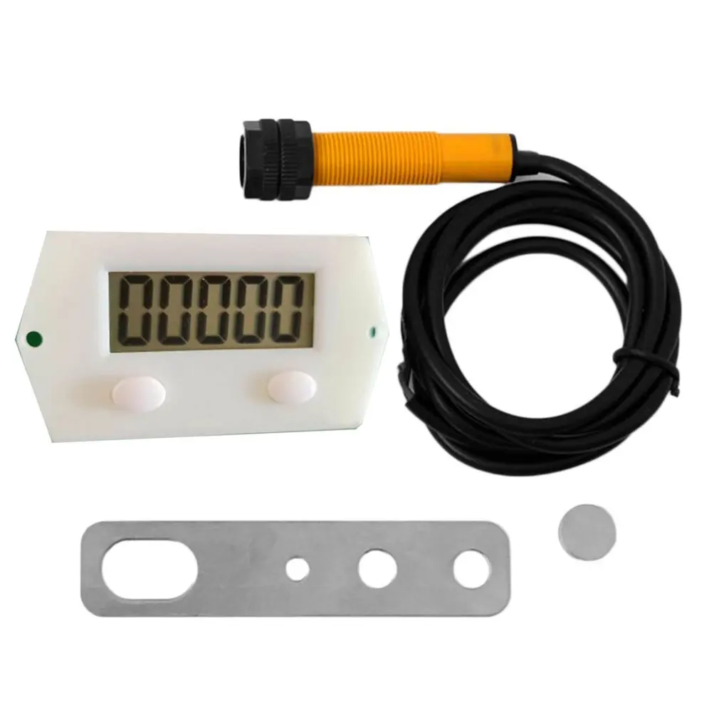 

New 5-digit Digital Punch Electronic Counter Magnetic Inductive LCD Display Proximity Switch Round Powerful Magnet TT-5J