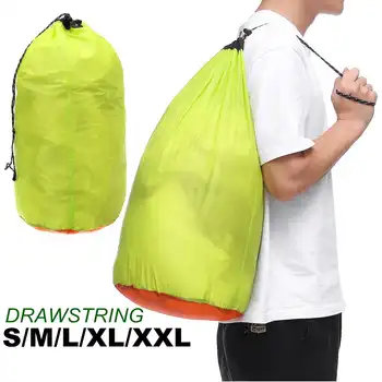 

New S/M/L/XL/XXL Silicone Drawstring Storage Bag Organizer Waterproof Travel Pouch Holder Outdoor Camping Climbing Accessories G