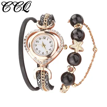 

Round Women's Bracelet Watch Retro Design Fashion Luxurious Quartz Watches Limited Edition Diamond Watches Relogio Feminino