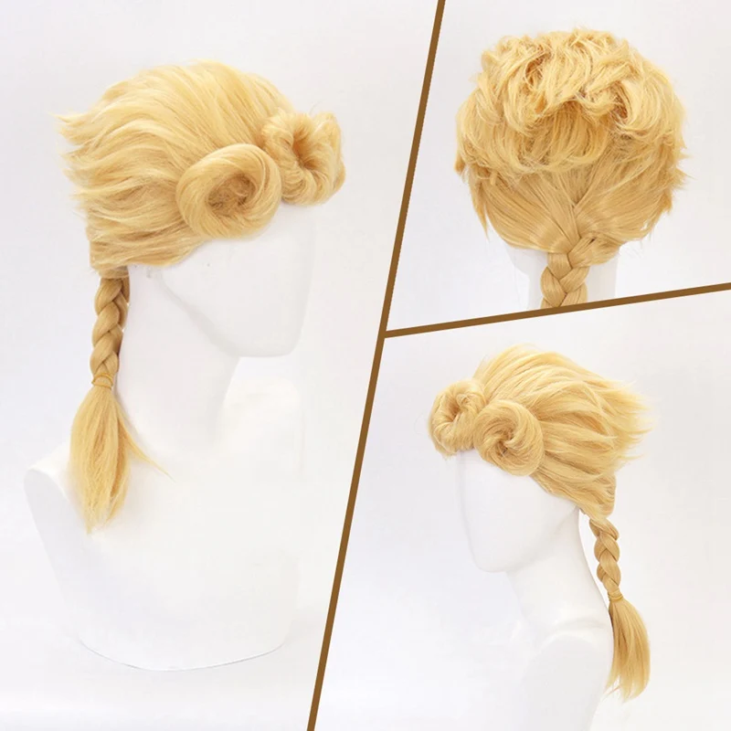 Невероятное приключение Джоджо Джорно Джованна Золотой парик косплей стильные