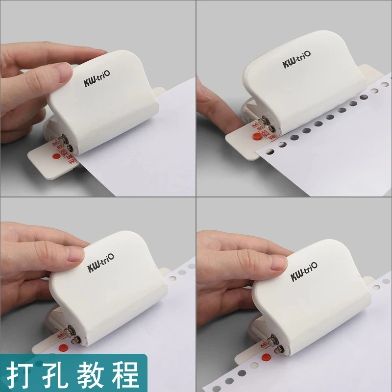 Mini Paper 6-Hole Puncher DIY A4 B5 A5 Loose Leaf Bind Hole Punch Mannual Paper Cutter Machine Notebook Diary Binding Office