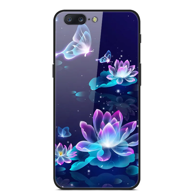 Для Oneplus 5 5 T чехол из закаленного стекла жесткий чехол для телефона для Oneplus 7 Pro TPU бампер чехол s для One plus 5 T 7 Pro Coque