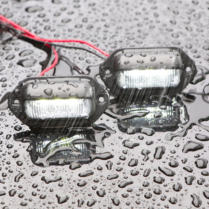 2 шт. для номерного знака автомобиля 6LED 12V 24V универсальный для прицепы Грузовые автомобили Ван жилых автомобильных прицепах фонарь Боковой габаритный фонарь лампа