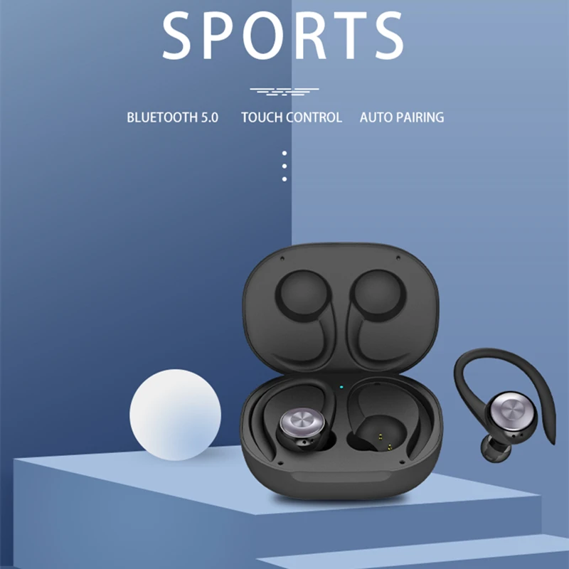 Bluetooth Headset Wireless Sports Headphones Kids TWS Bluetooth 5 0 Earphones Ear Hook Running Stereo Earbuds With Microphone