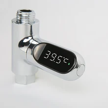 Thermomètre numérique LED rotatif à 360 °, affichage de la température de l'eau de bain pour bébé, 1 pièce