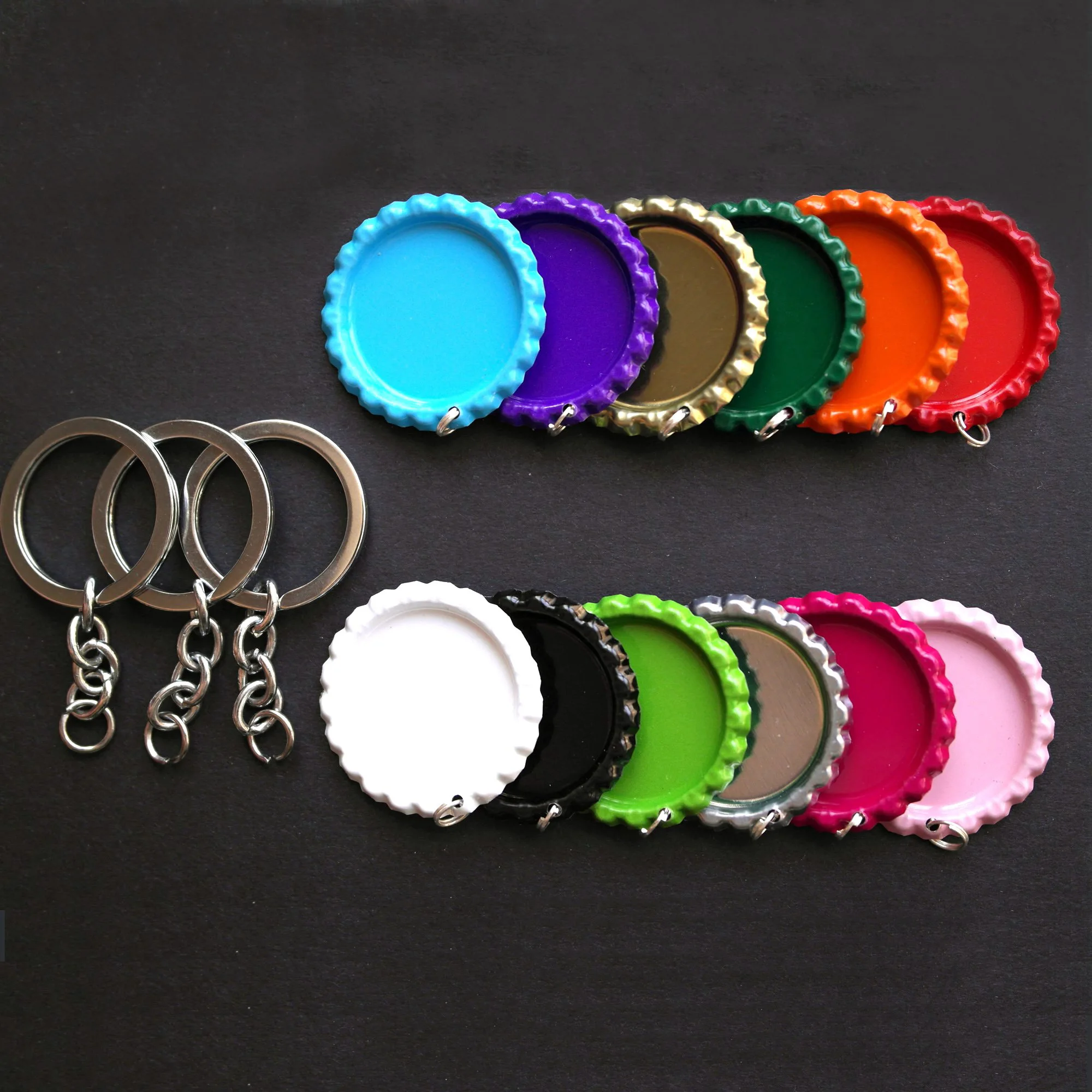bottle cap keychain