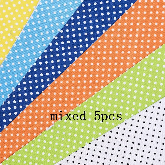24. mixed dot 5 шт.* Самоклеющаяся ткань Скрапбукинг швейная художественная наклейка бумажные узоры Кантри стиль точка DIY Подарочное украшение - Цвет: 24. mixed dot