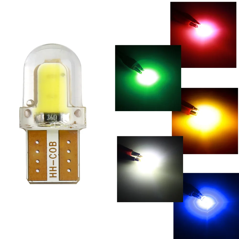 Автомобильные светодиодные лампы T10 LED W5W 194 168 COB 8SMD для парковки габаритные огни с
