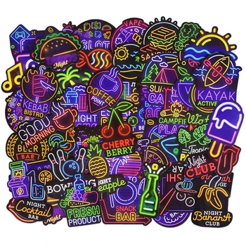

Laptop Stickers Vinyl 50pcs Waterproof Fashion Graffiti Stylish for PC Tablet Bicycles Trunk Guitar Skateboard Motorcycle Decals
