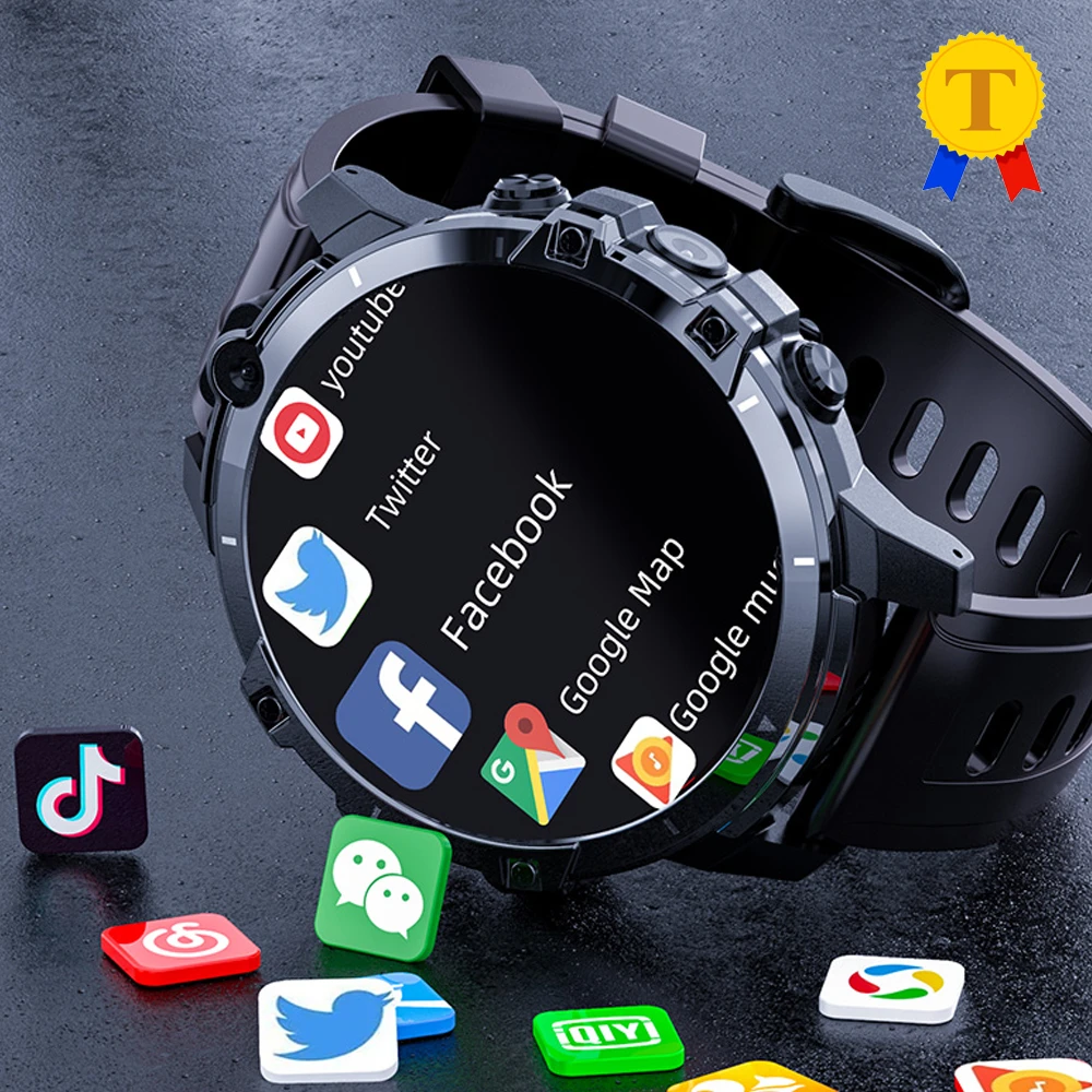 4Gb 64Gb Smart Horloge Mannen 4G Sim kaart Smartwatch Telefoon Dual Camera  Gps Sport Tracker Hartslag wifi Voor Iphone Huawei Xiaomi|Smart Watches| -  AliExpress