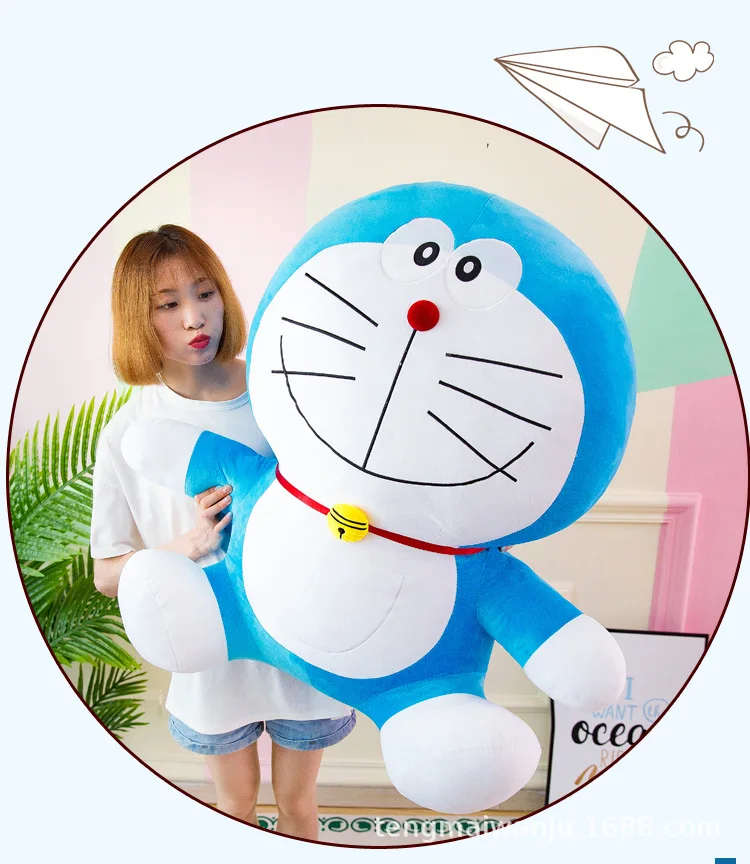 Симпатичная музыкальная кошка Doraemon мягкие игрушки для детей кукла девушка сопровождать Спящая кукла Экспрессия Stitche аниме, плюшевая Elfe на