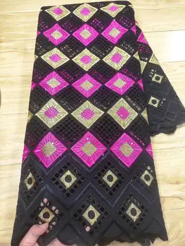 

Yellow African Dry Lace Fabrics 2020 High Quality Cotton Lace Fabric For Party Dress With Stones French Mesh Lace Fabrics