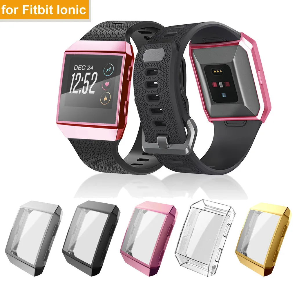 

high quality hot sale TPU Plating All-Around Screen Protective Case Cover for Fitbit Ionic Smart Watch Purchasing Direct sales