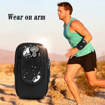 

Sports Arm Pack Poly Mobile Phone Holder Case Jogging Gym Running Bag Arm Belt Mobile Phone Bag For 6.5 Inch Screen