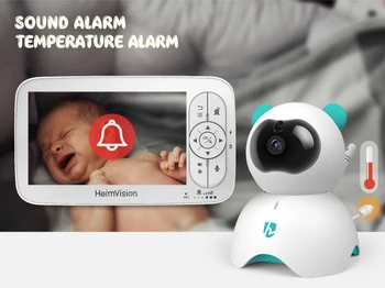 HeimVision HM136 5.0 Inch Baby Monitor with Camera Wireless Video Nanny 720P HD Security Night Vision Temperature Sleep Camera 17