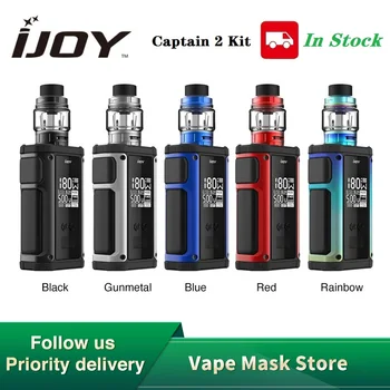 

New Original IJOY Captain 2 180W TC Kit wi/ 5ml Captain V Atomizer & 0.96 Inch Screen E-cig Vape Kit VS Captain pd18650 /Shogun