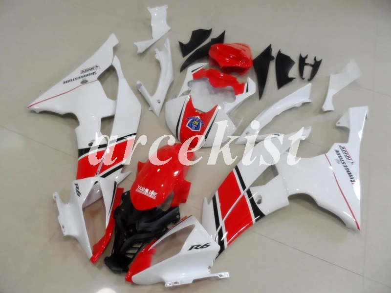 4 подарки литьевая Форма ABS обтекатели комплект подходит для YAMAHA YZF-R6 2008- 08 09 10 11 12 13 14 15 16 тела набор красный белый холодный