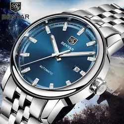 BENYAR новые мужские часы Топ Роскошные, спортивные и фирменные мужские наручные часы водонепроницаемые автоматические механические часы