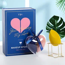 Косметическое яйцо без порошка, сухой и влажный двухцелевой порошковый пуховый набор, инструмент для макияжа, набор яиц для массажа, женский косметический набор яиц для массажа