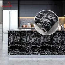 Vinyl Decorative Wall Stickers Marble Self-adhesive Wallpaper for Walls In Rolls 60cm Wide Matte Solid Color Room Contact Paper