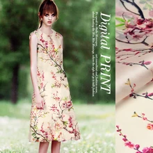 135 см Ширина шелковой органзы метр 14 мм натуральный шелк ткань с принтом хрустящее платье органза атласная ткань оптом шелковая ткань