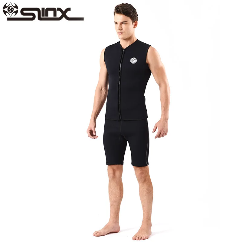SLINX 3 мм гидрокостюм неопреновый жилет 2 мм брюки для дайвинга сёрфинга купальный костюм Рашгард жилеты Виндсерфинг водные виды спорта