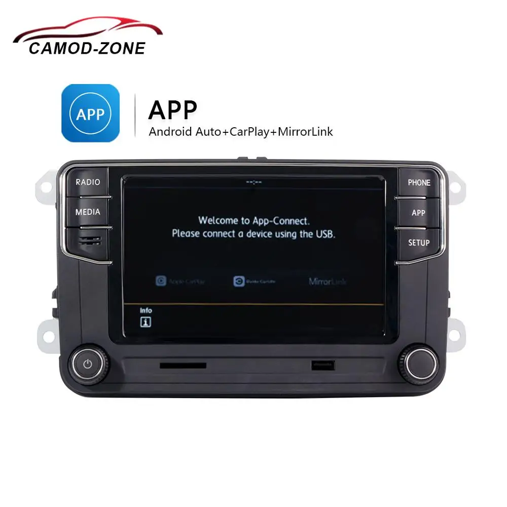 Carplay MIB Car Radio Mirrorlink Vehicle Status only For VW MQB POLO 6C 280D Original RCD330187B English language