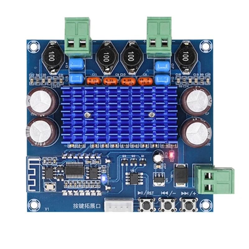 Беспроводной Bluetooth 5,0 TPA3116D2 цифровой усилитель мощности 2x50 Вт стерео аудио 12 в 24 В усилитель модуль amplificador XH-A308