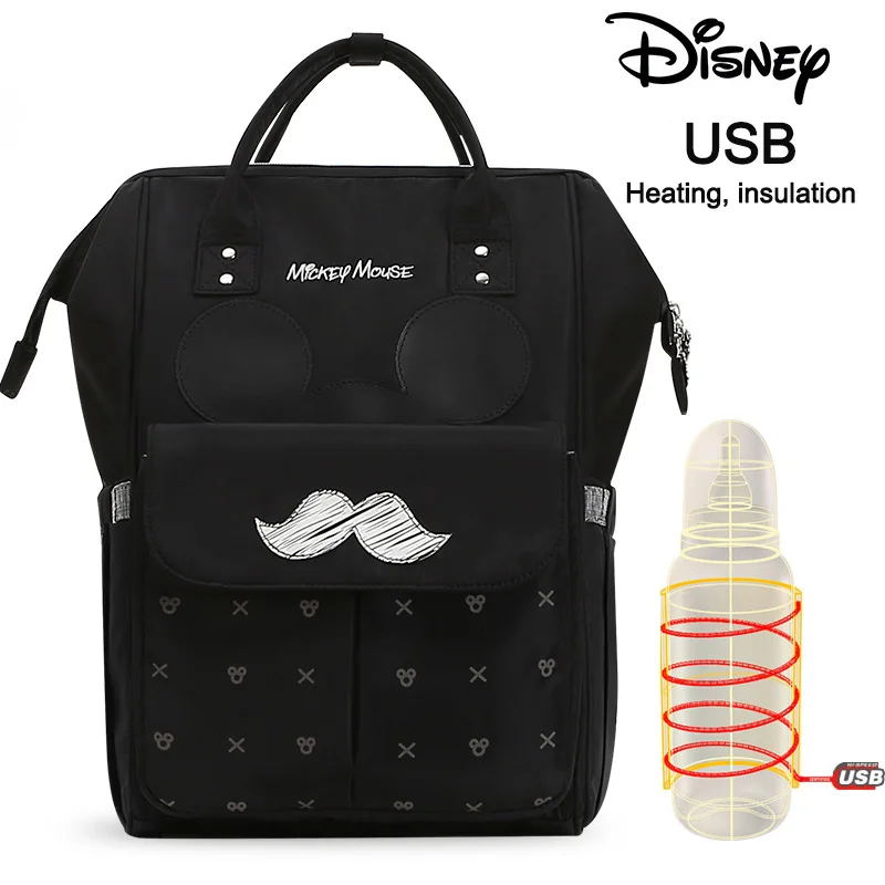 Сумка для подгузников disney, рюкзак для бутылочек, изоляционные сумки, Минни, Микки, большая емкость, для путешествий, Оксфорд, для кормления ребенка, Мумия, сумочка
