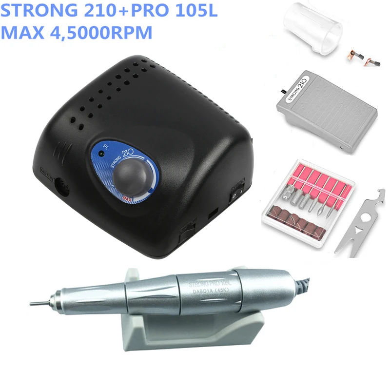 45K-50K-NEW-STRONG-210-PLUS-105-PRO-105LN-Handle-Electric-Manicure-Drill-Accessory-Electric-Nail副本副本888