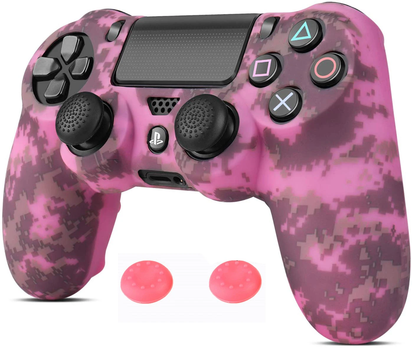 ZOMTOP мягкий силиконовый гелевый резиновый чехол для SONY Playstation 4 PS4 контроллер защитный чехол для PS4 Pro тонкий геймпад - Цвет: Square Pink