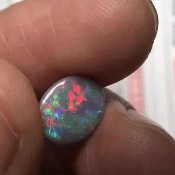 

A229 Australia Lightning 1.810ct 100% Natural Black Opals Loose Gemstones Beads for Jewelry Making for Rings Pendants Making