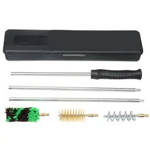 6 шт щеток для чистки стержней алюминиевый набор для 12 GA Калибр ружья винтовка Охота для 12ga 20ga 410 пистолет проволока Набор Щеток Для Чистки инструменты