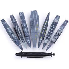 8Set araya bulmaca modeli yapı nükleer denizaltı simülasyon tekne Cruiser Destroyer nükleer denizaltı askeri oyuncaklar için çocuk