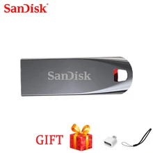 SanDisk-Pendrive USB 2,0 Original cz71, unidad Flash de Metal, dispositivo de almacenamiento de alta calidad, 64GB, 32GB, 16GB
