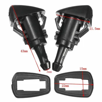 

Pair Front Windshield Wiper Washer Spray Nozzle For 08-12 Subaru Impreza Dorman.