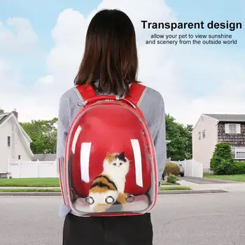

Hot Sale Portable Pet Cat Carrier Bag Transparent Capsule Breathable Carry Bag Travel Cat Dog Backpack Kitten Carrying Cages
