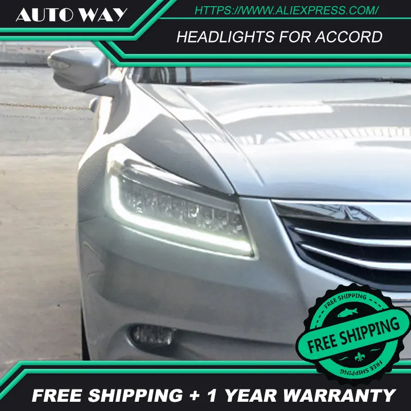 Чехол для автомобильных фар Honda Accord G8 2008 2013 фары полноразмерные светодиодные