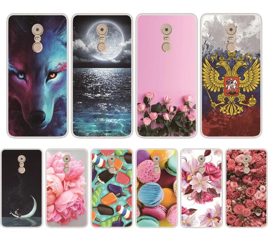 Case For Lenovo K6 Note Soft Silicone TPU Chic Pattern Printing Phone Cover Cases In Stock |