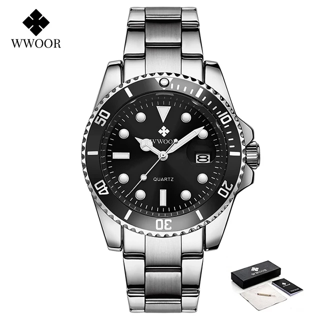Luxury Gold Stainless Steel Men's Waterproof Sport Watch by WWOOR