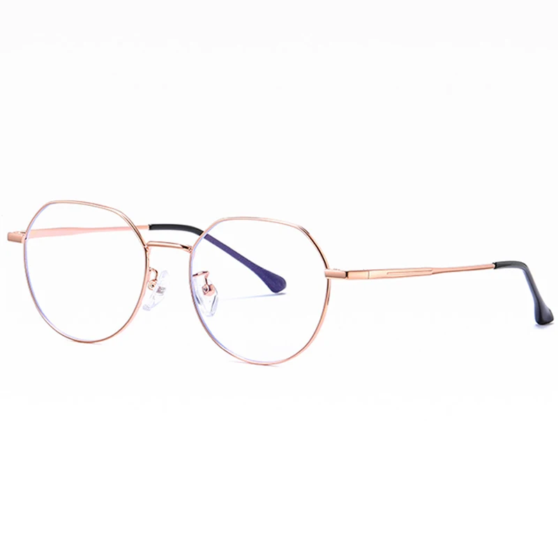C4 rose gold JULI очки синий свет блокирующие очки металлические квадратные очки для компьютера для мужчин и женщин анти синие очки MJ6004 - Цвет оправы: C4 rose gold