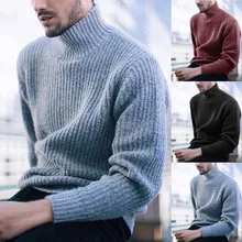 Hot Style Sweater The Man of 2021 Autumn Winters Is Recreational Coat Men's Fashion Turtle Neck Long Sleeve Bulk Warm Sweater