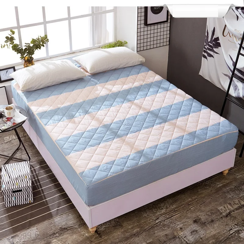 Colchas de cama стеганый наматрасник с принтом, покрывало для кровати с защитой 1,8 м/1,5 м, противоскользящий чехол для кровати, не скатывается, не выцветает - Цвет: Matress Cover-02