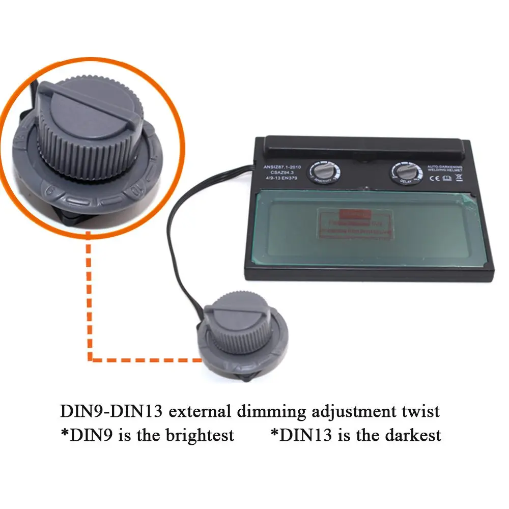 Solar Auto Darkening Filter Welding Lens/Polish Mask/Helmet/Welder Cap/Eyes Mask for Welding Machine/Plasma-Cuting Tool