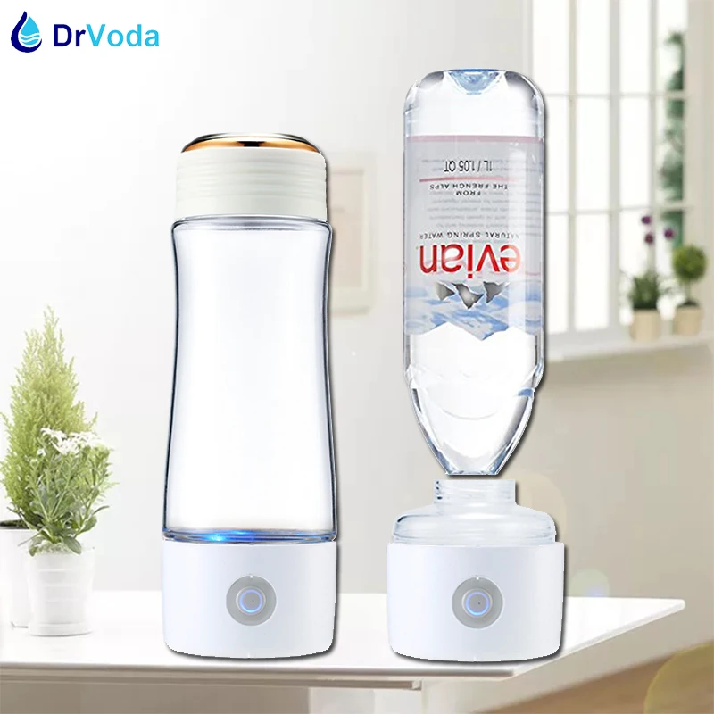 Генератор водорода DrVoda 5 го поколения стеклянная чашка DuPont SPE + PEM мембрана H2