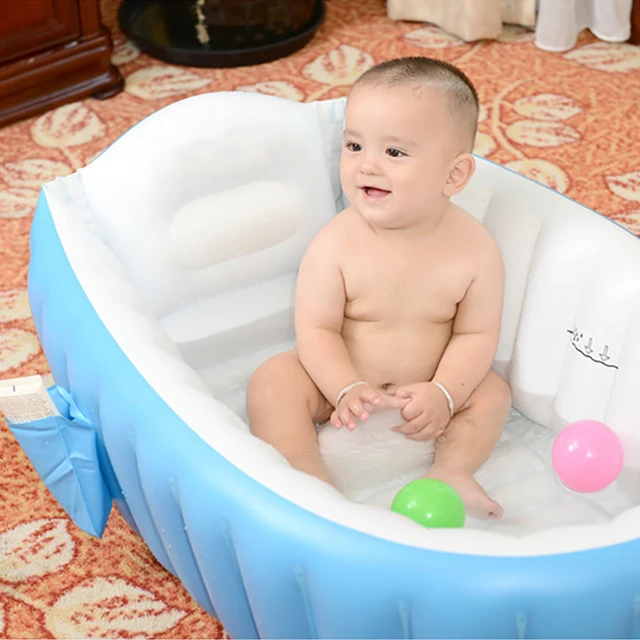 Baignoire gonflable pliable pour enfants, bassin d'extérieur portable pour  bébés, baignoire pour nourrissons, baignoire pour tout-petits et  nouveau-nés - AliExpress